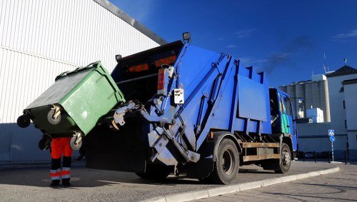 Professional team clearing office space in Haringey
